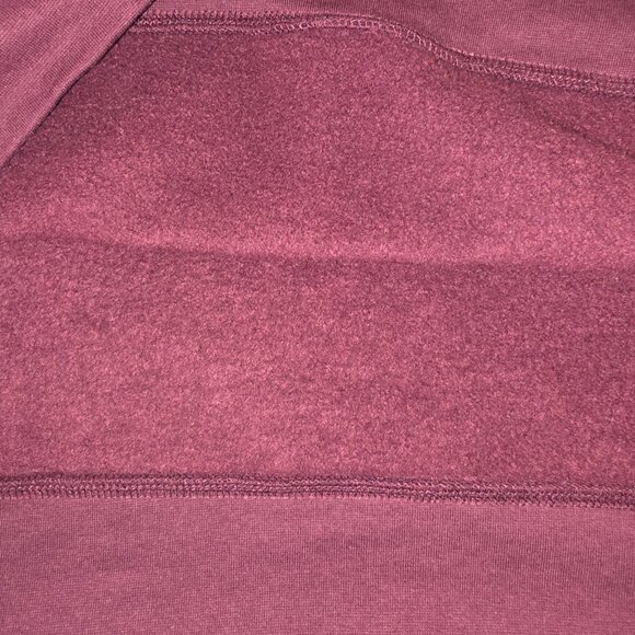 WeWoreWhat Wellness Club Oversized Crewneck Sweatshirt Burgundy L - Picture 8 of 12